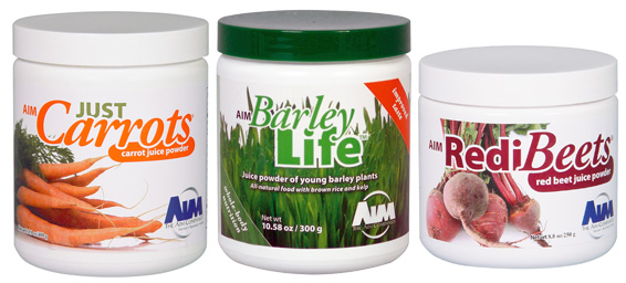 Garden Trio - BarleyLife, RediBeets, Just Carrots - Juicing made easy !